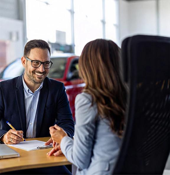 Dealer partner shaking hands